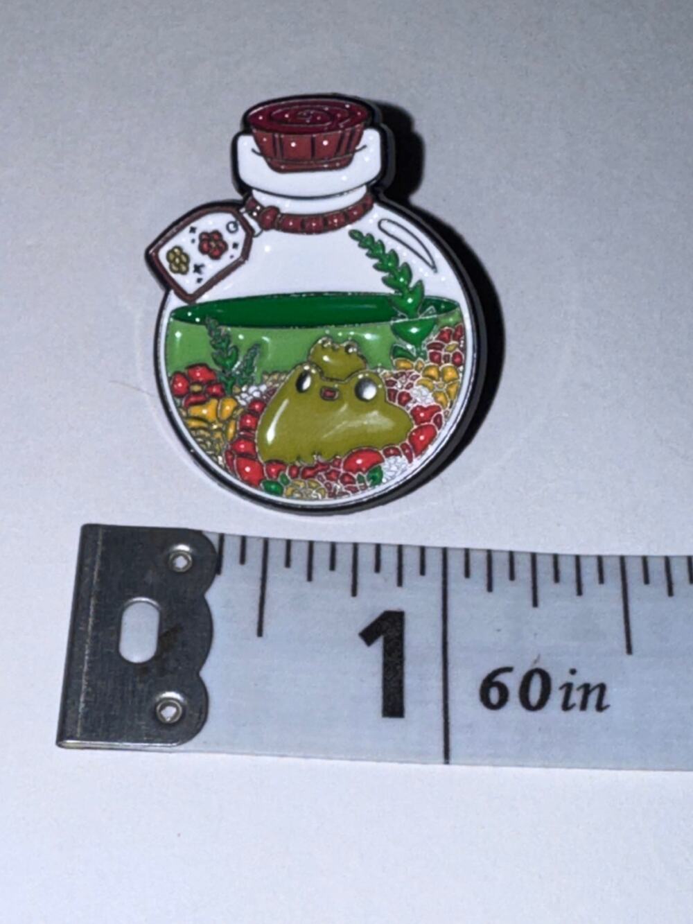 Frog in a jar Pin Brooch